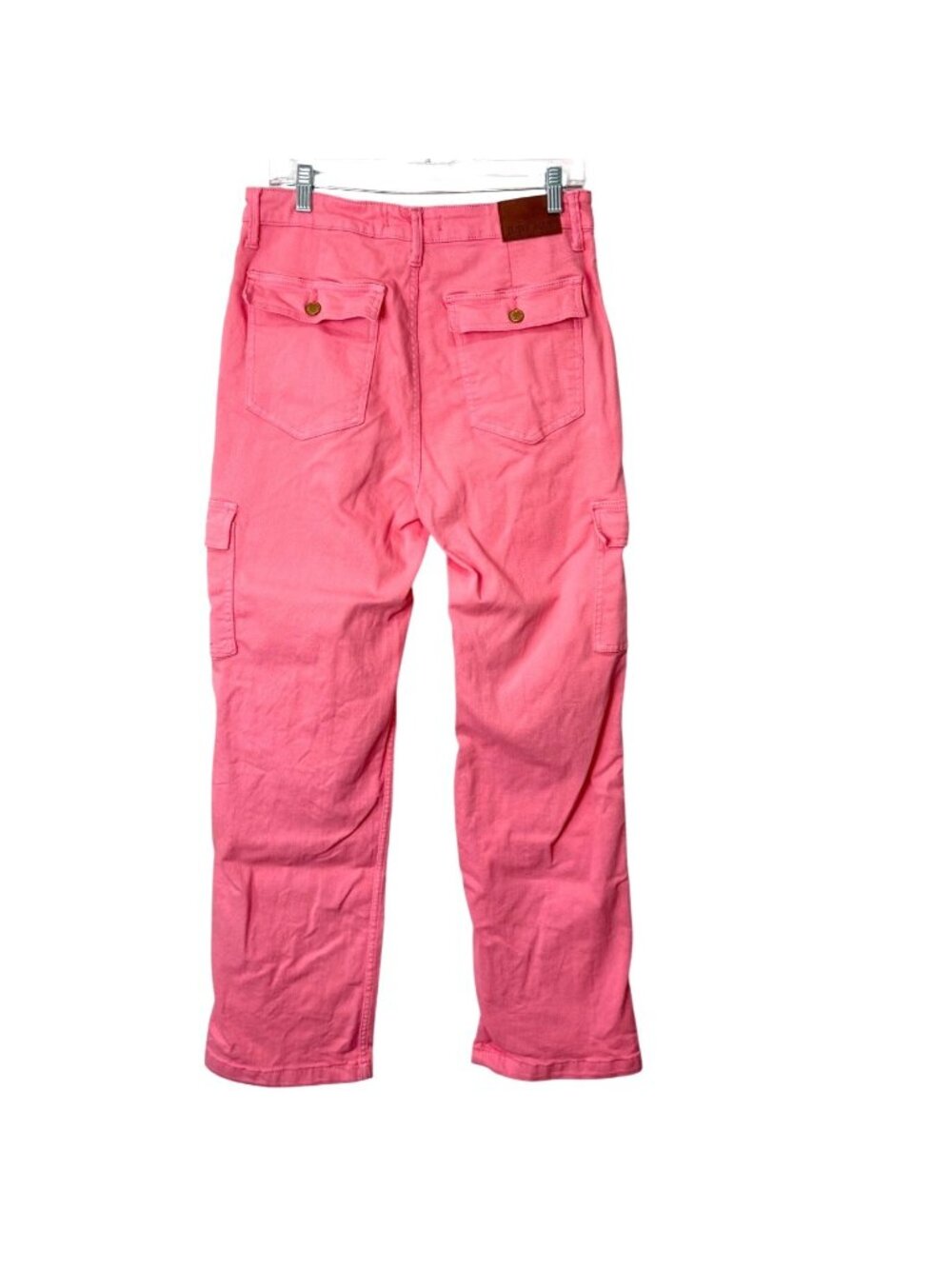 Judy Blue Womens Size 30 Pink Cargo Pants High-Rise Straight Leg Cotton Blend - Picture 2 of 9